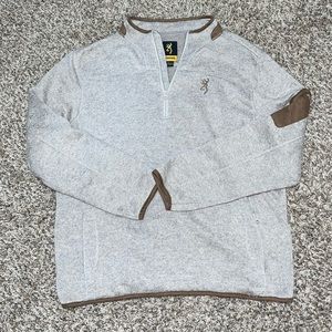 Browning Mens Quarter Zip Sweatshirt